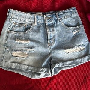 Forever 21 Distressed Denim Women's Shorts